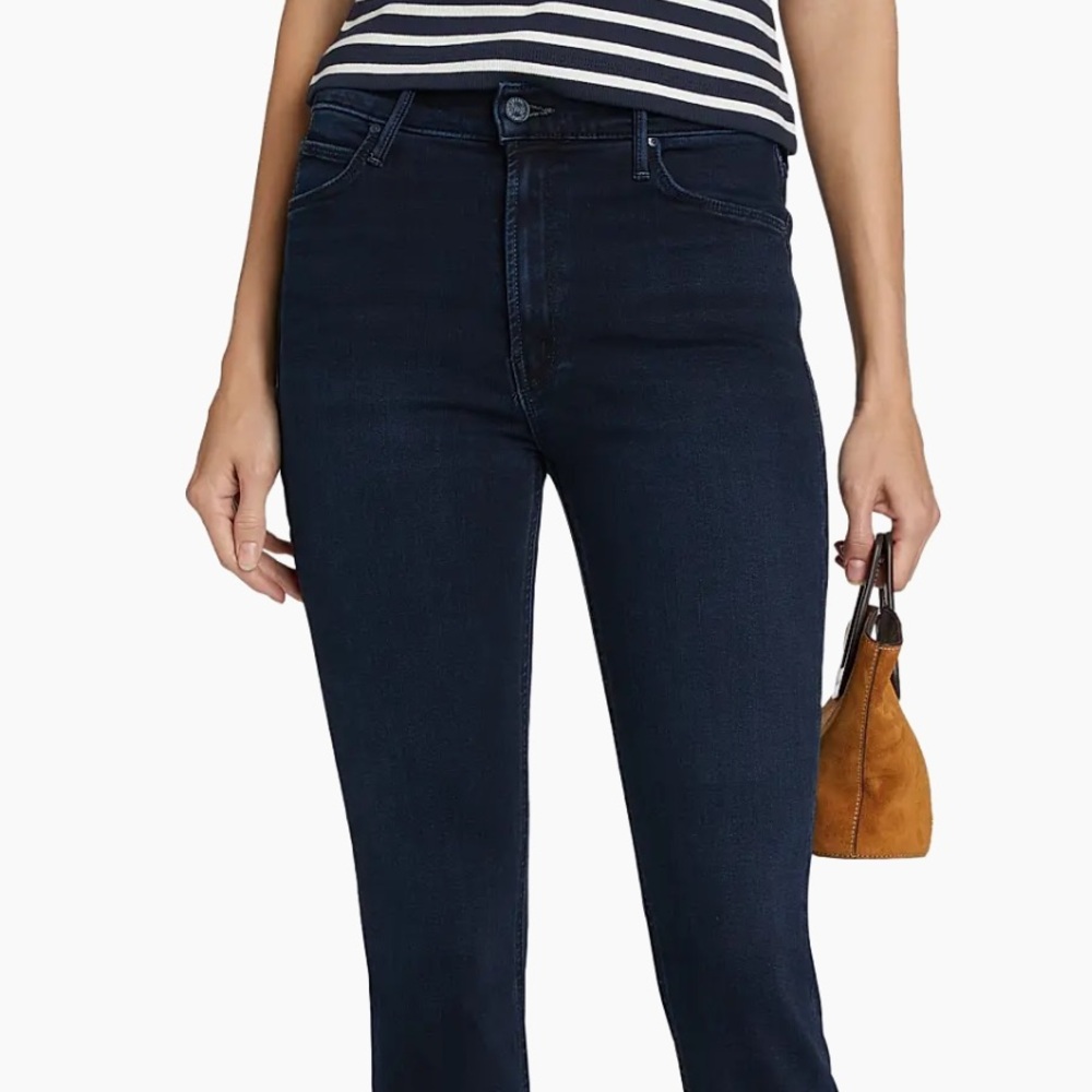 Mother size 24/the MD rise dazzler ankle/ wash is now or never / New